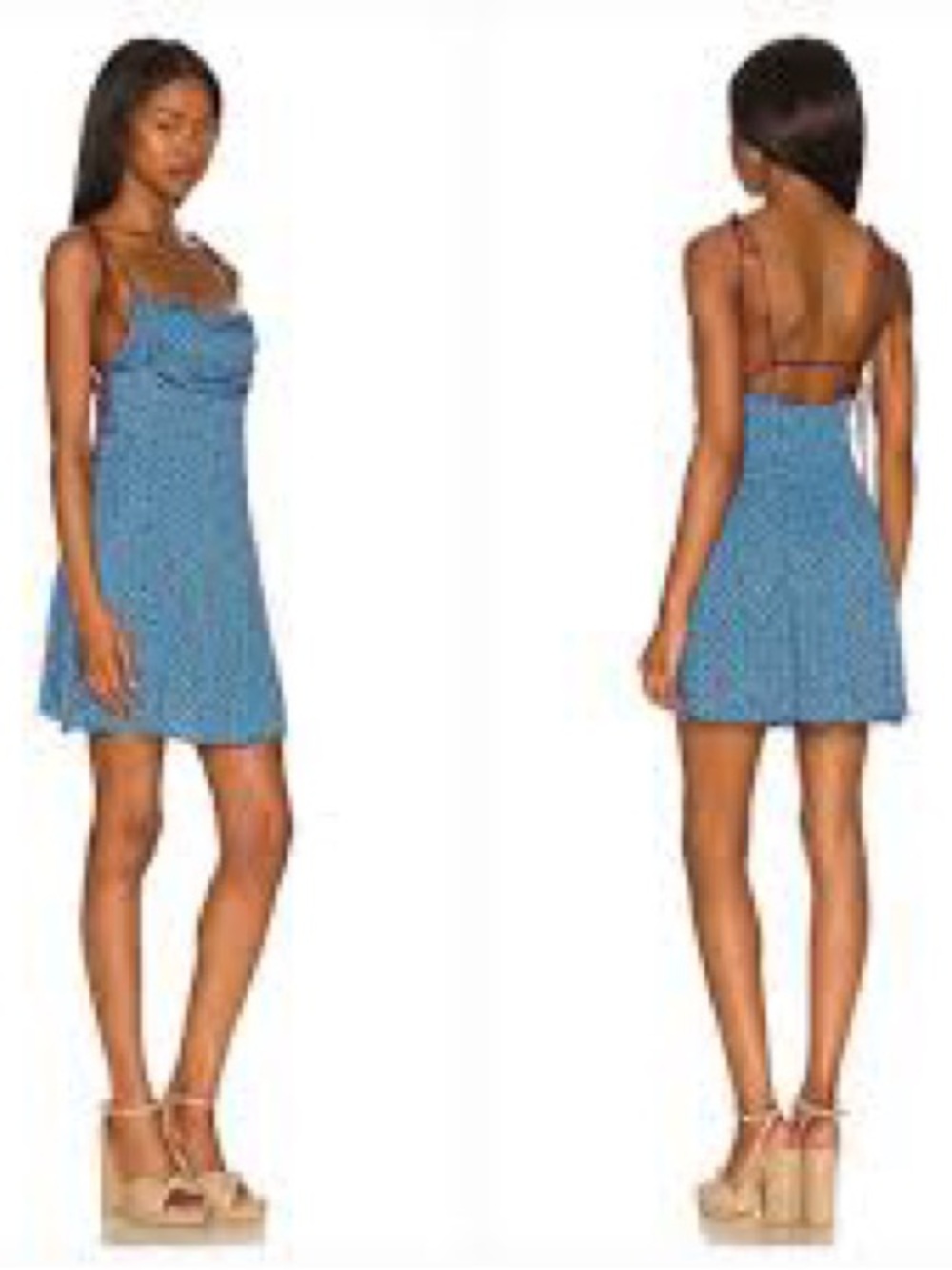 Free People Teal and Burgundy Backless Dress- NWT